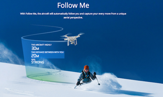 dji phantom follow me